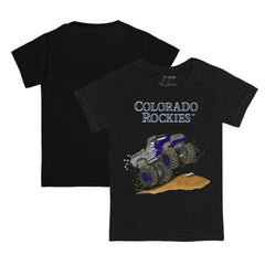 Colorado Rockies Tiny Turnip Youth Monster Truck T-Shirt - Black - MLB Online