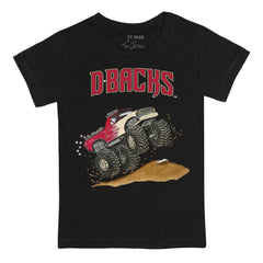 Arizona Diamondbacks Tiny Turnip Youth Monster Truck T-Shirt - Black - MLB Discount