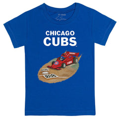 Chicago Cubs Tiny Turnip Youth Race Car T-Shirt - Royal - MLB Discount