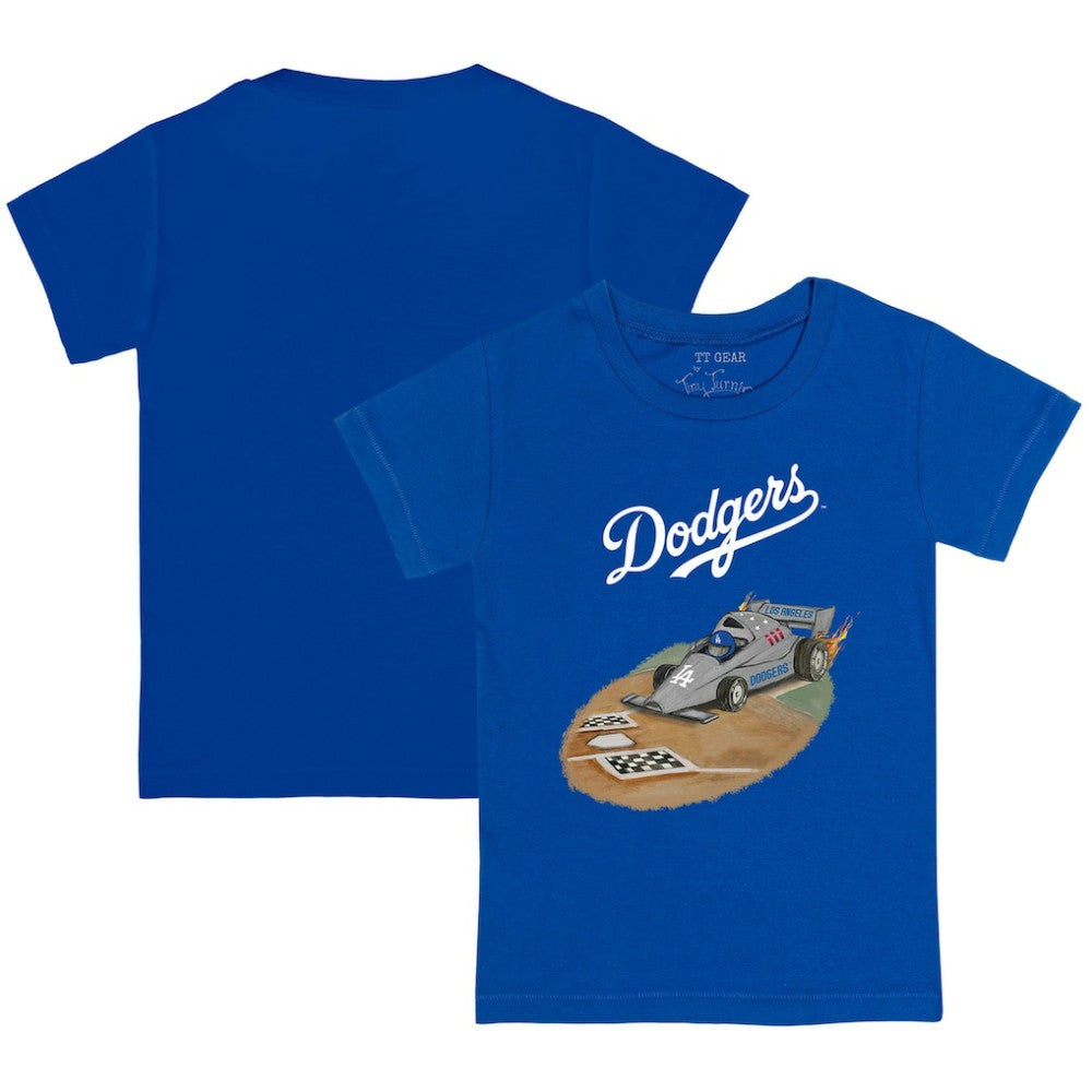 Los Angeles Dodgers Tiny Turnip Youth Race Car T-Shirt - Royal - MLB on Sale