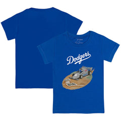 Los Angeles Dodgers Tiny Turnip Youth Race Car T-Shirt - Royal - MLB on Sale
