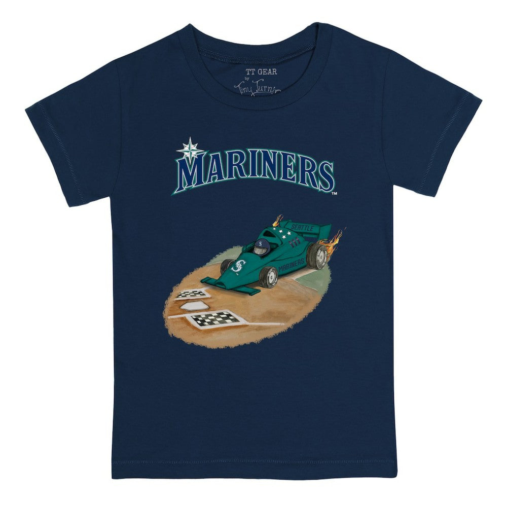 Seattle Mariners Tiny Turnip Youth Race Car T-Shirt - Navy - MLB Online