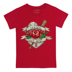Boston Red Sox Tiny Turnip Youth Tattoo Rose T-Shirt - Red - MLB Lifestyle