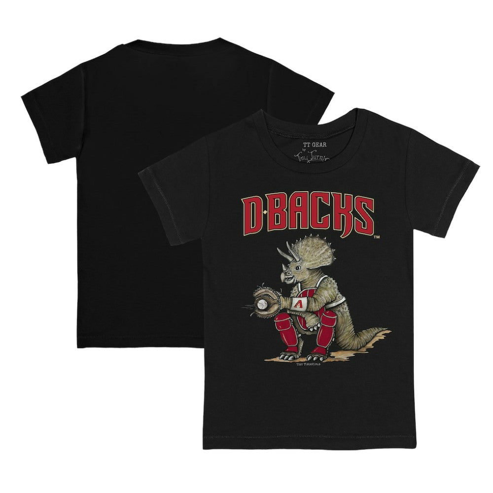 Arizona Diamondbacks Tiny Turnip Youth Triceratops T-Shirt - Black - MLB Lifestyle
