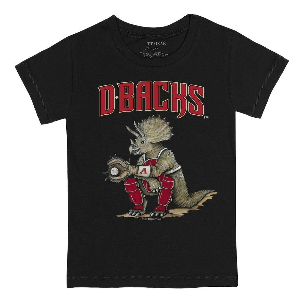 Arizona Diamondbacks Tiny Turnip Youth Triceratops T-Shirt - Black - MLB Lifestyle