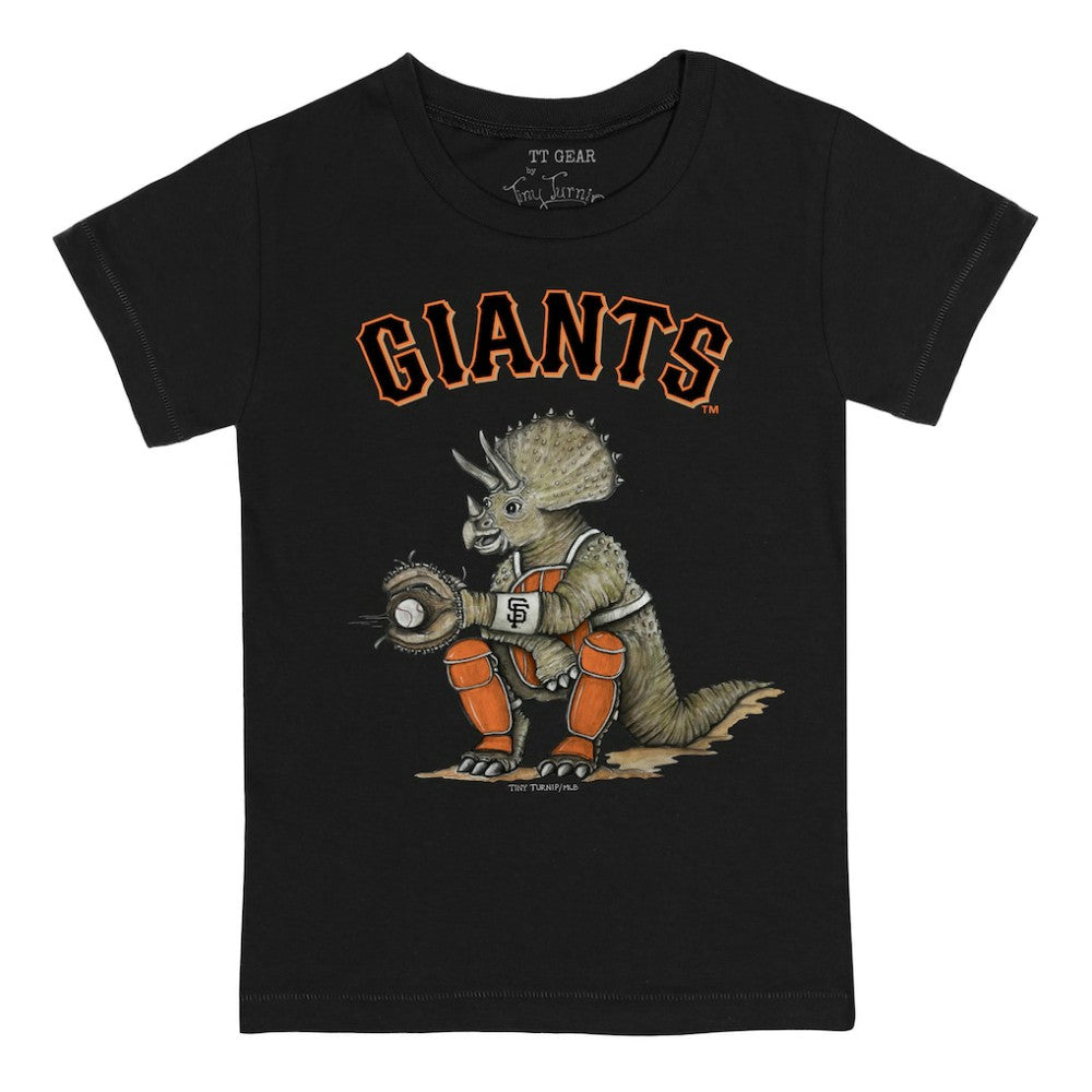San Francisco Giants Tiny Turnip Youth Triceratops T-Shirt - Black - MLB Online