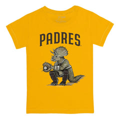 San Diego Padres Tiny Turnip Youth Triceratops T-Shirt - Gold - MLB Sale