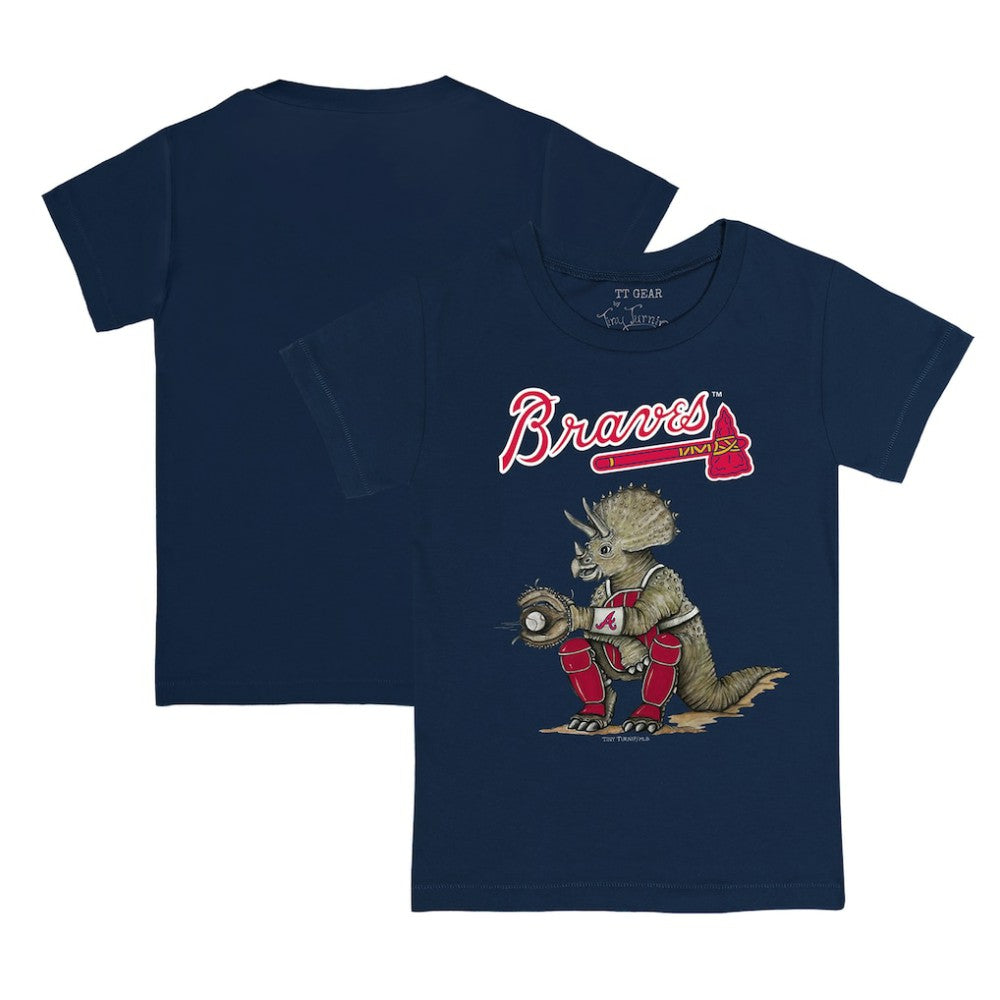 Atlanta Braves Tiny Turnip Youth Triceratops T-Shirt - Navy - MLB Online