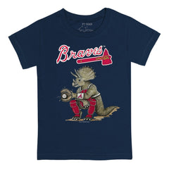 Atlanta Braves Tiny Turnip Youth Triceratops T-Shirt - Navy - MLB Online