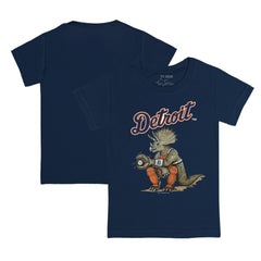 Detroit Tigers Tiny Turnip Youth Triceratops T-Shirt - Navy - MLB on Sale
