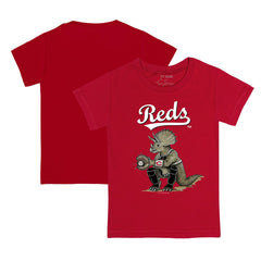 Cincinnati Reds Tiny Turnip Youth Triceratops T-Shirt - Red - MLB Lifestyle