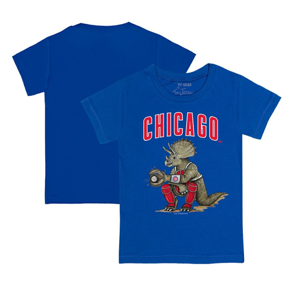 Chicago Cubs Tiny Turnip Youth Triceratops T-Shirt - Royal - MLB Sale