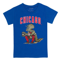 Chicago Cubs Tiny Turnip Youth Triceratops T-Shirt - Royal - MLB Sale