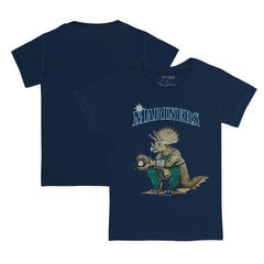 Seattle Mariners Tiny Turnip Youth Triceratops T-Shirt - Navy - MLB Lifestyle
