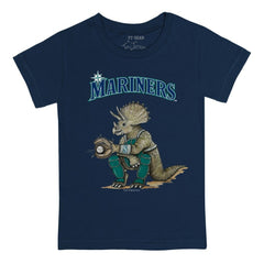 Seattle Mariners Tiny Turnip Youth Triceratops T-Shirt - Navy - MLB Lifestyle