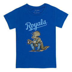 Kansas City Royals Tiny Turnip Youth Triceratops T-Shirt - Royal - MLB Sale
