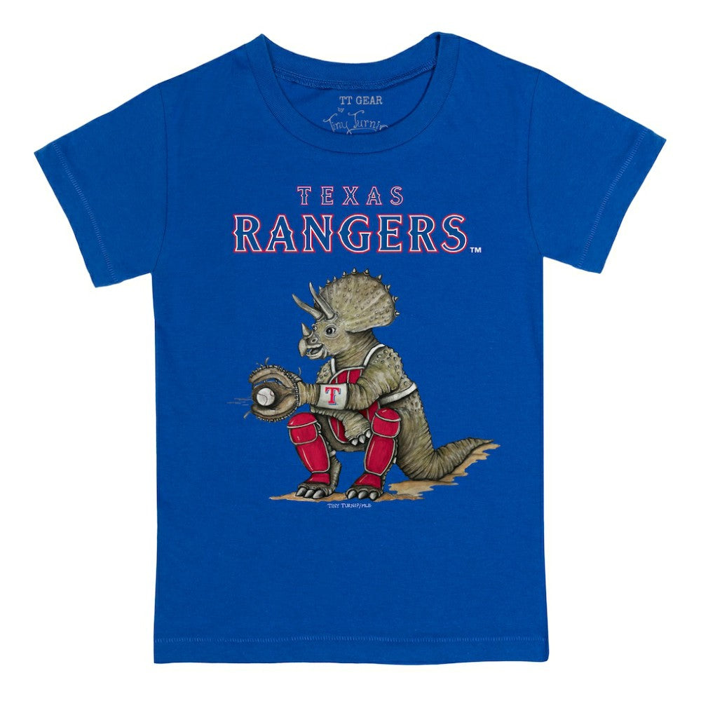 Texas Rangers Tiny Turnip Youth Triceratops T-Shirt - Royal - MLB Sale