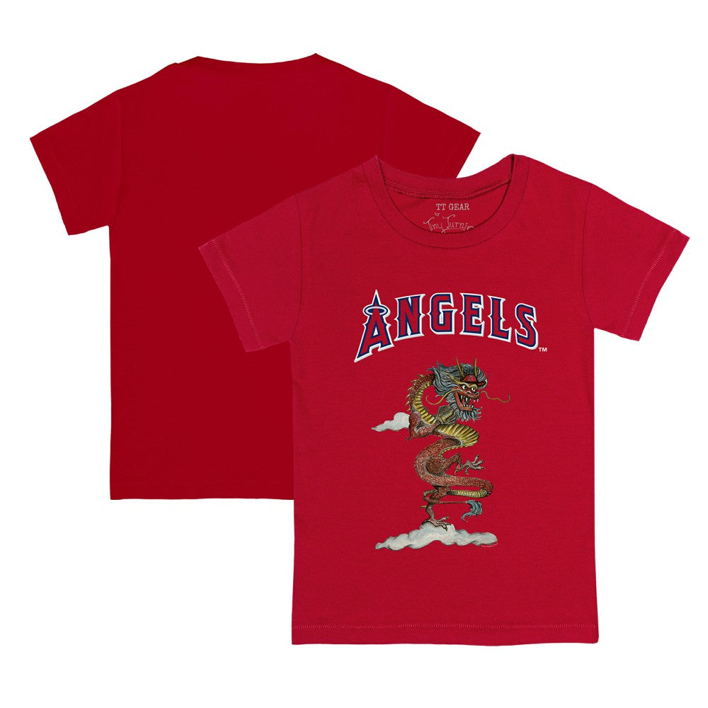 Los Angeles Angels Tiny Turnip Youth 2024 Year of the Dragon T-Shirt - Red - MLB Lifestyle
