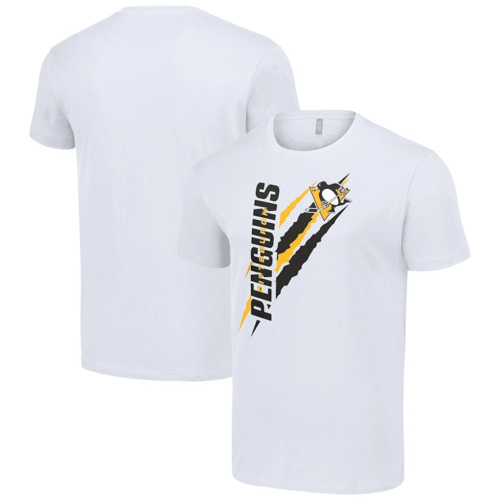 Pittsburgh Penguins Starter Color Scratch T-Shirt - White - NHL 201076129