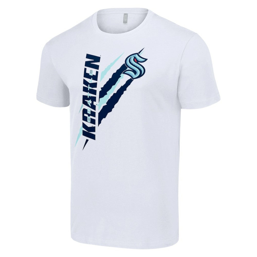 Seattle Kraken Starter Color Scratch T-Shirt - White - NHL 201076132