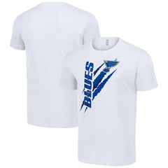 St. Louis Blues Starter Color Scratch T-Shirt - White - NHL 201076133