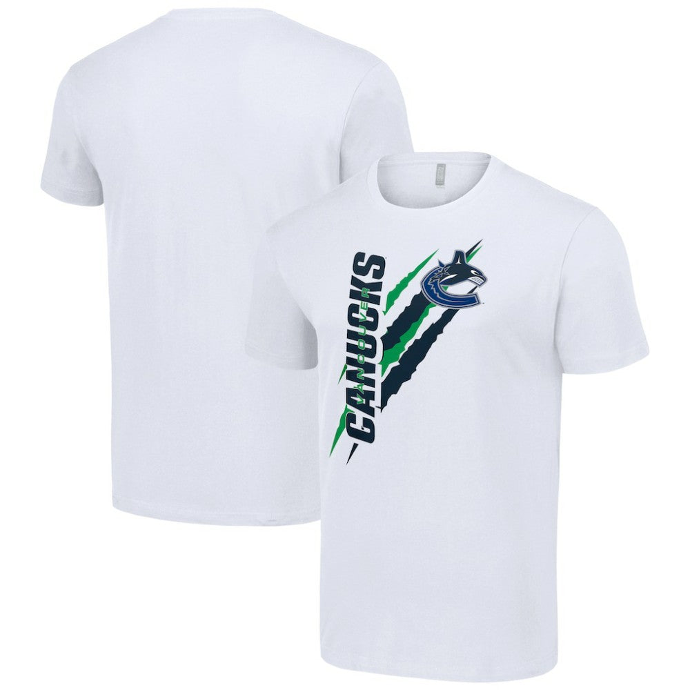 Vancouver Canucks Starter Color Scratch T-Shirt - White - NHL 201076136