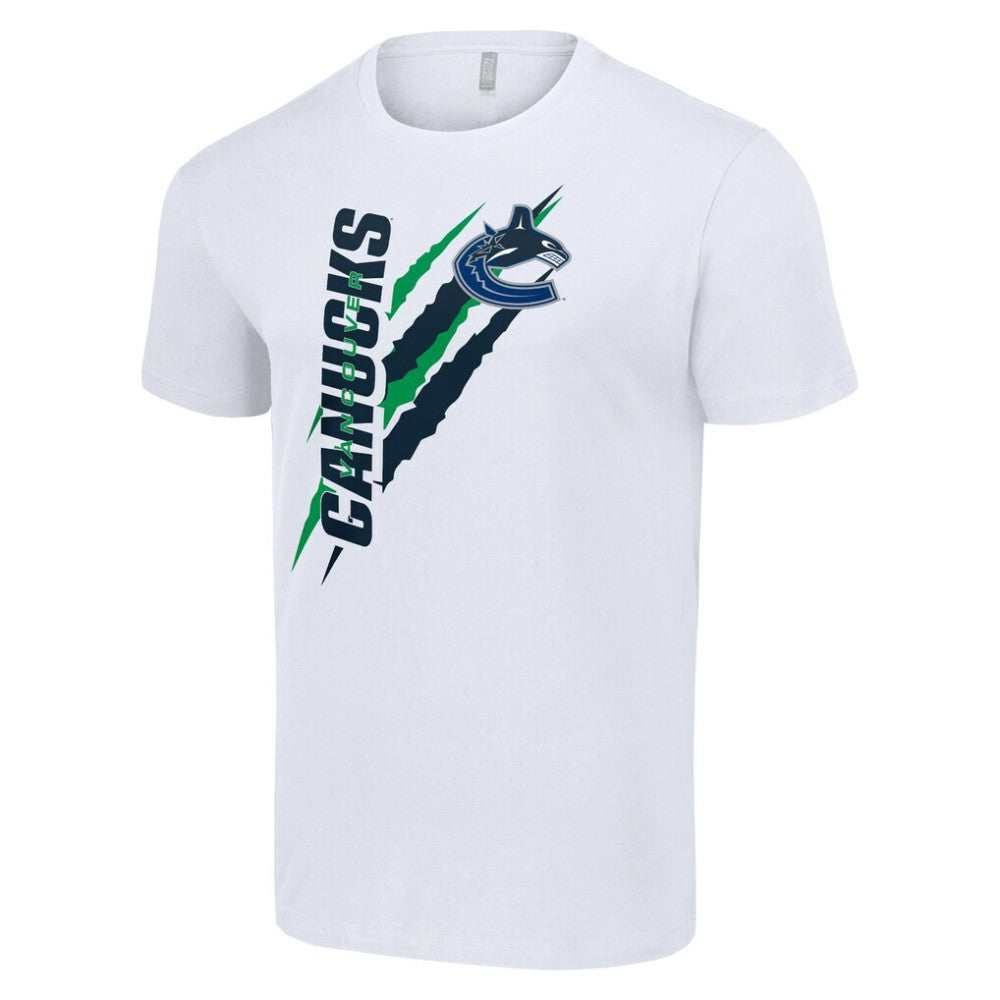 Vancouver Canucks Starter Color Scratch T-Shirt - White - NHL 201076136