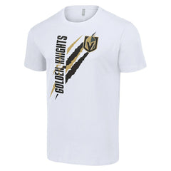 Vegas Golden Knights Starter Color Scratch T-Shirt - White - NHL 201076137