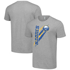 Buffalo Sabres Starter Color Scratch T-Shirt - Heather Gray - NHL 201076142