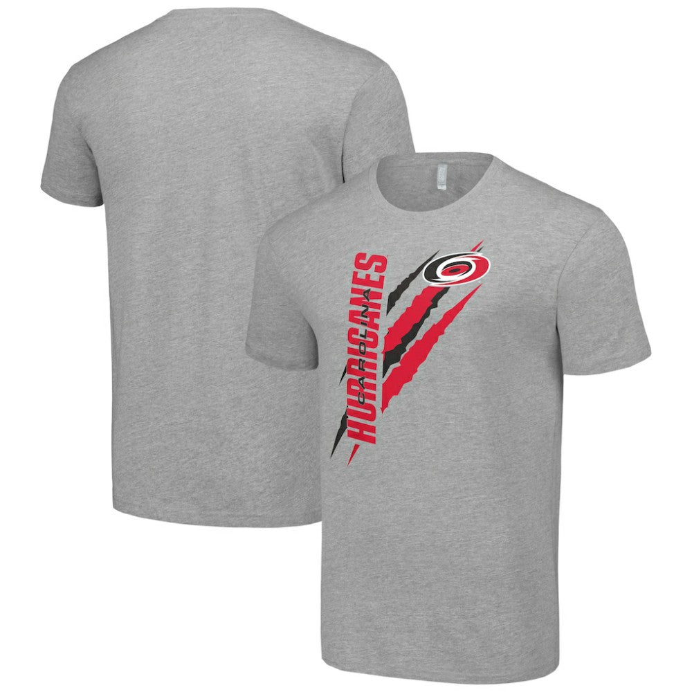 Carolina Hurricanes Starter Color Scratch T-Shirt - Heather Gray - NHL 201076144