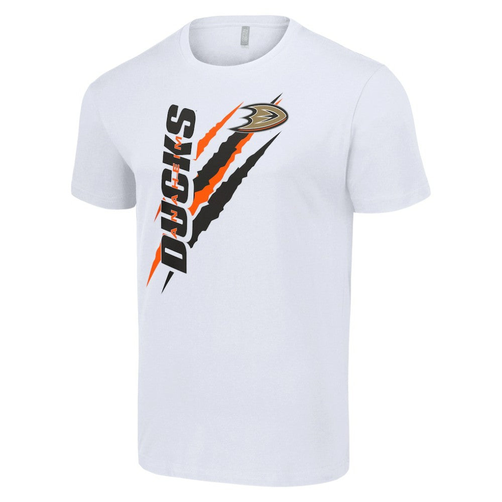 Anaheim Ducks Starter Color Scratch T-Shirt - White - NHL 201076164
