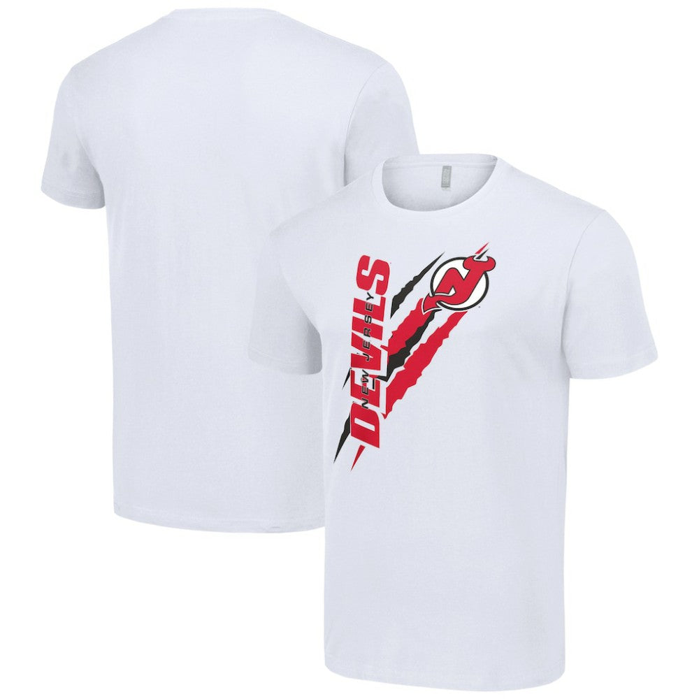 New Jersey Devils Starter Color Scratch T-Shirt - White - NHL 201076168