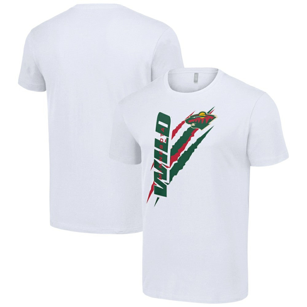 Minnesota Wild Starter Color Scratch T-Shirt - White - NHL 201076175