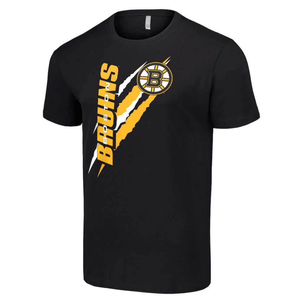 Boston Bruins Starter Color Scratch T-Shirt - Black - NHL 201076185