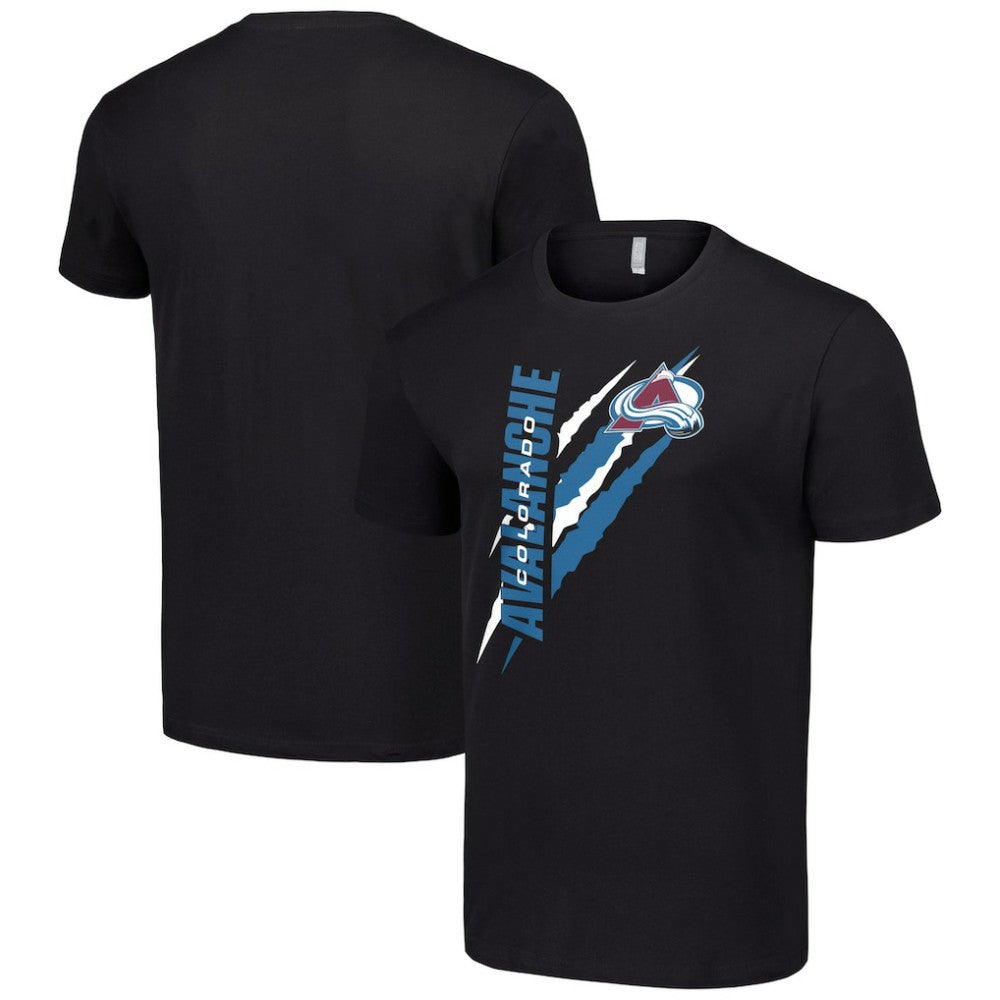 Colorado Avalanche Starter Color Scratch T-Shirt - Black - NHL 201076191