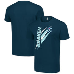 Seattle Kraken Starter Color Scratch T-Shirt - Deep Sea Blue - NHL 201076192
