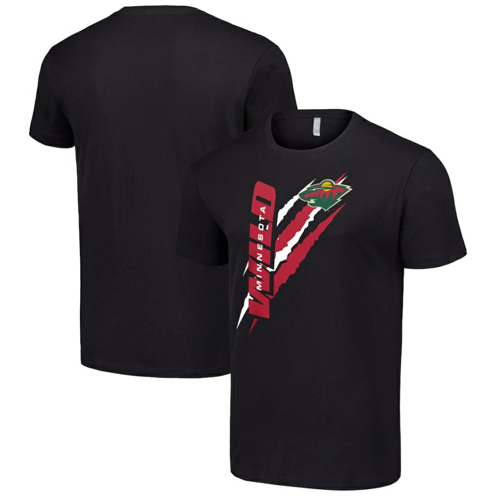 Minnesota Wild Starter Color Scratch T-Shirt - Black - NHL 201076197