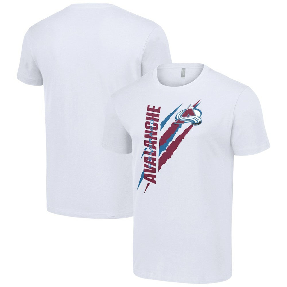 Colorado Avalanche Starter Color Scratch T-Shirt - White - NHL 201076198