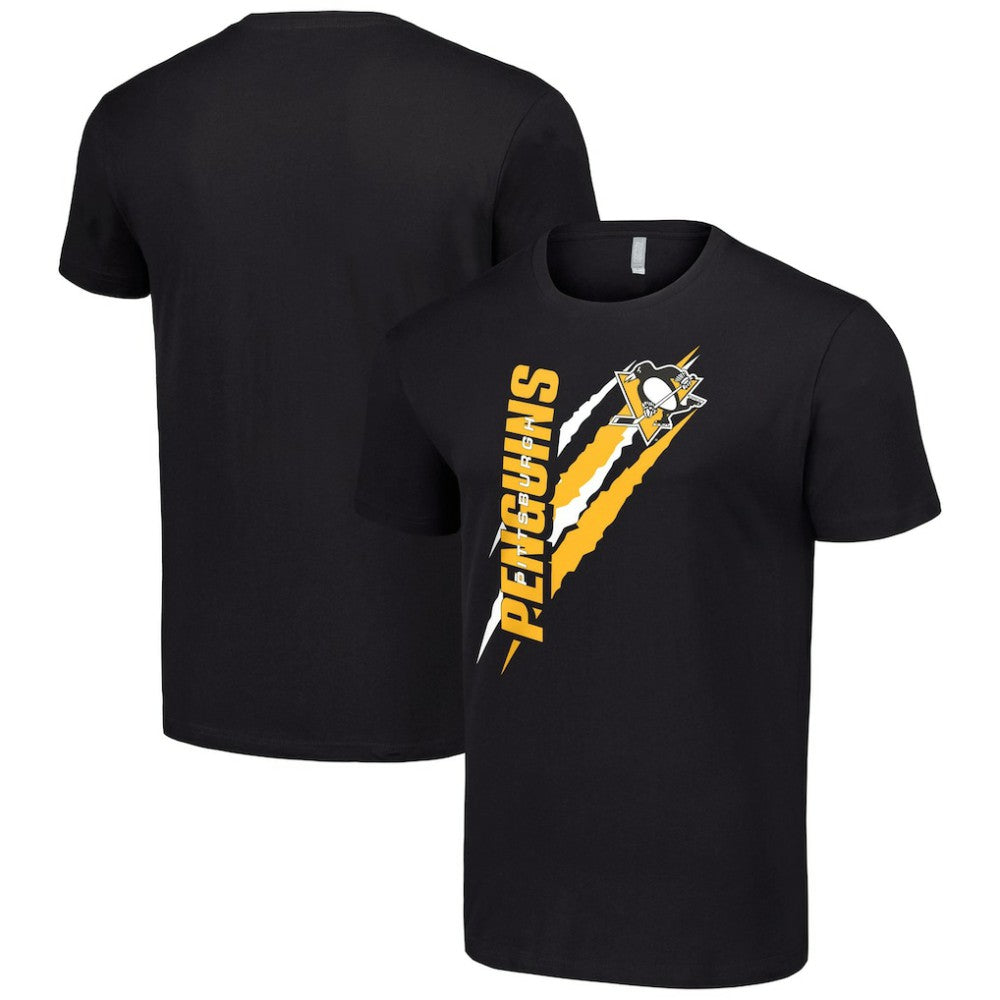 Pittsburgh Penguins Starter Color Scratch T-Shirt - Black - NHL 201076202