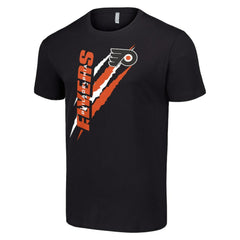 Philadelphia Flyers Starter Color Scratch T-Shirt - Black - NHL 201076204