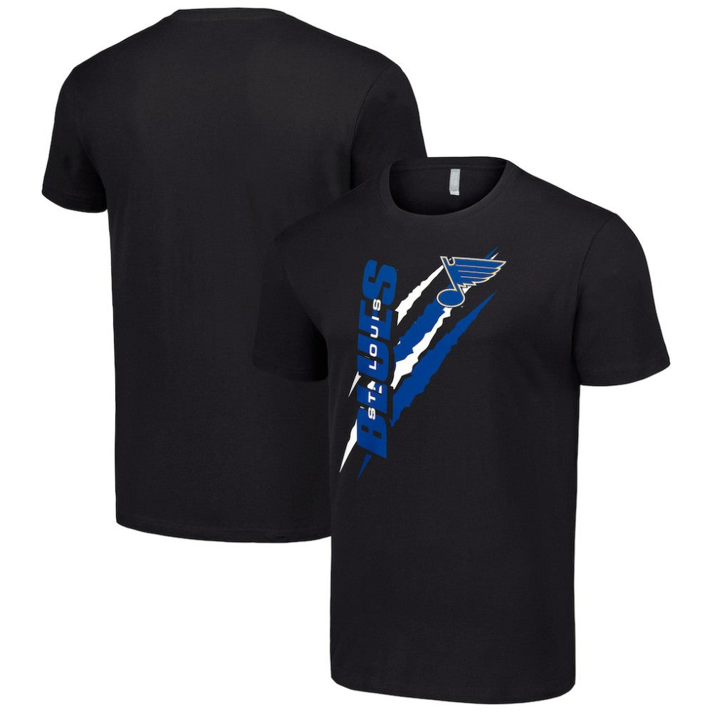 St. Louis Blues Starter Color Scratch T-Shirt - Black - NHL 201076208