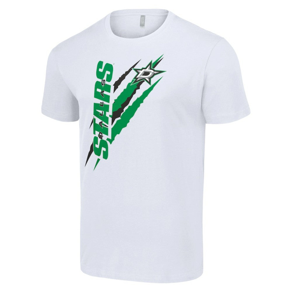 Dallas Stars Starter Color Scratch T-Shirt - White - NHL 201076210
