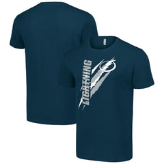 Tampa Bay Lightning Starter Color Scratch T-Shirt - Navy - NHL 201076212