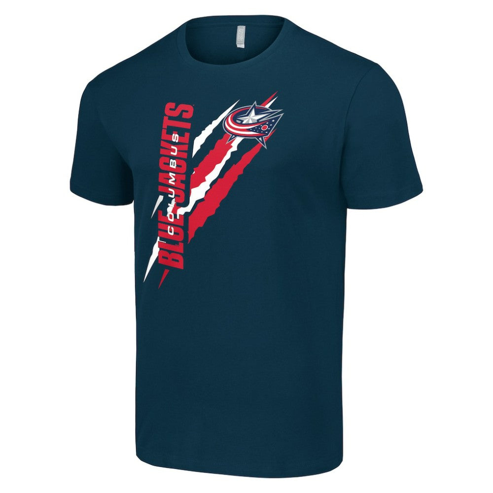 Columbus Blue Jackets Starter Color Scratch T-Shirt - Navy - NHL 201076214