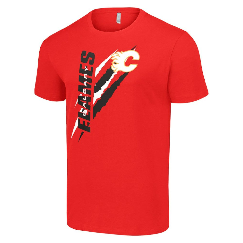 Calgary Flames Starter Color Scratch T-Shirt - Red - NHL 201076216