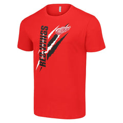 Detroit Red Wings Starter Color Scratch T-Shirt - Red - NHL 201076222