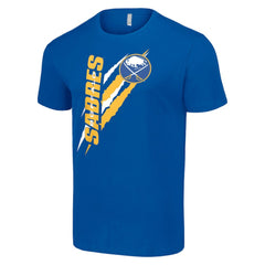Buffalo Sabres Starter Color Scratch T-Shirt - Royal - NHL 201076223