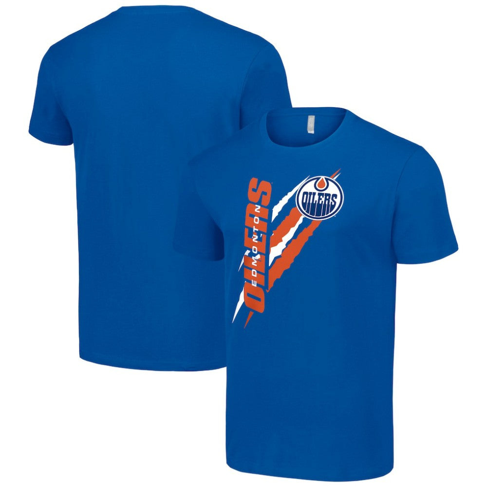 Edmonton Oilers Starter Color Scratch T-Shirt - Royal - NHL 201076225