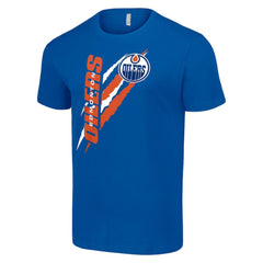 Edmonton Oilers Starter Color Scratch T-Shirt - Royal - NHL 201076225