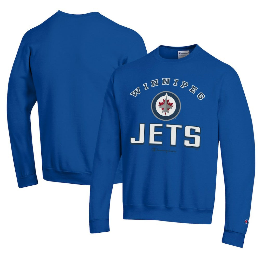 Winnipeg Jets Champion Eco Powerblend Crewneck Sweatshirt - Royal - NHL 201078082